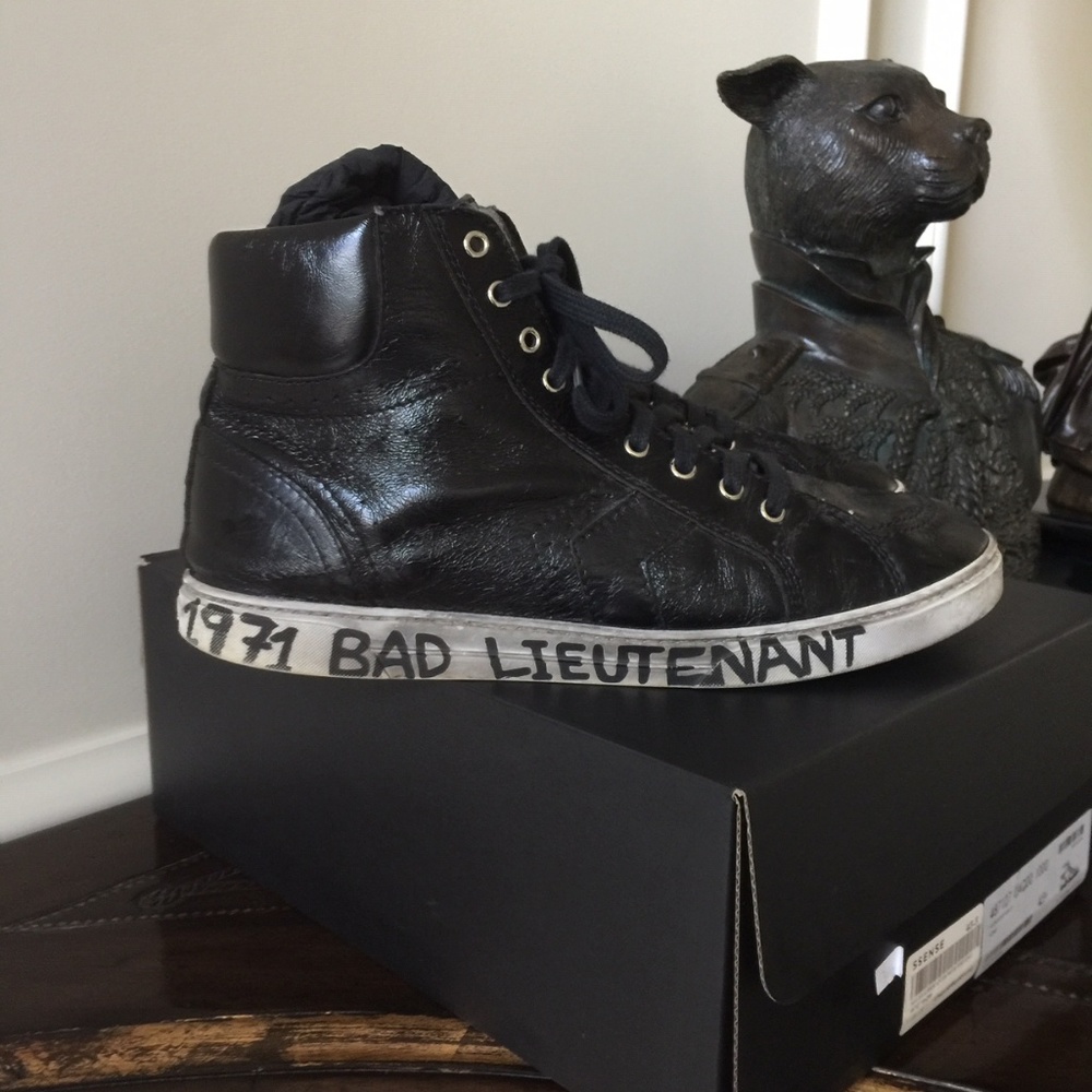 SOLD! Saint Laurent Antibe High-Top Sneakers 45.5 - Picture 7 of 8